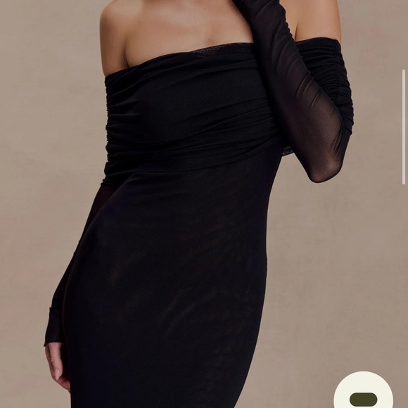 Meshki Black Strapless Gown - Picture 5 of 6